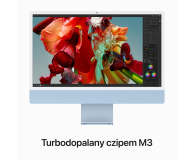 APPLE iMac M3 8-core CPU/8-core GPU/8GB/256GB SSD/24" 4,5K/Niebieski (MQRC3ZE/A) - 1192988 - zdjęcie 4